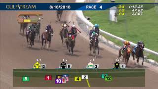 Gulfstream Park: August 18, 2018 Race 4