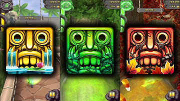 Temple Run 2 Enchanted Palace Vs  Temple Run 2 Lost Jungle Vs Temple Run 2 Jungle Fall - Gameplay