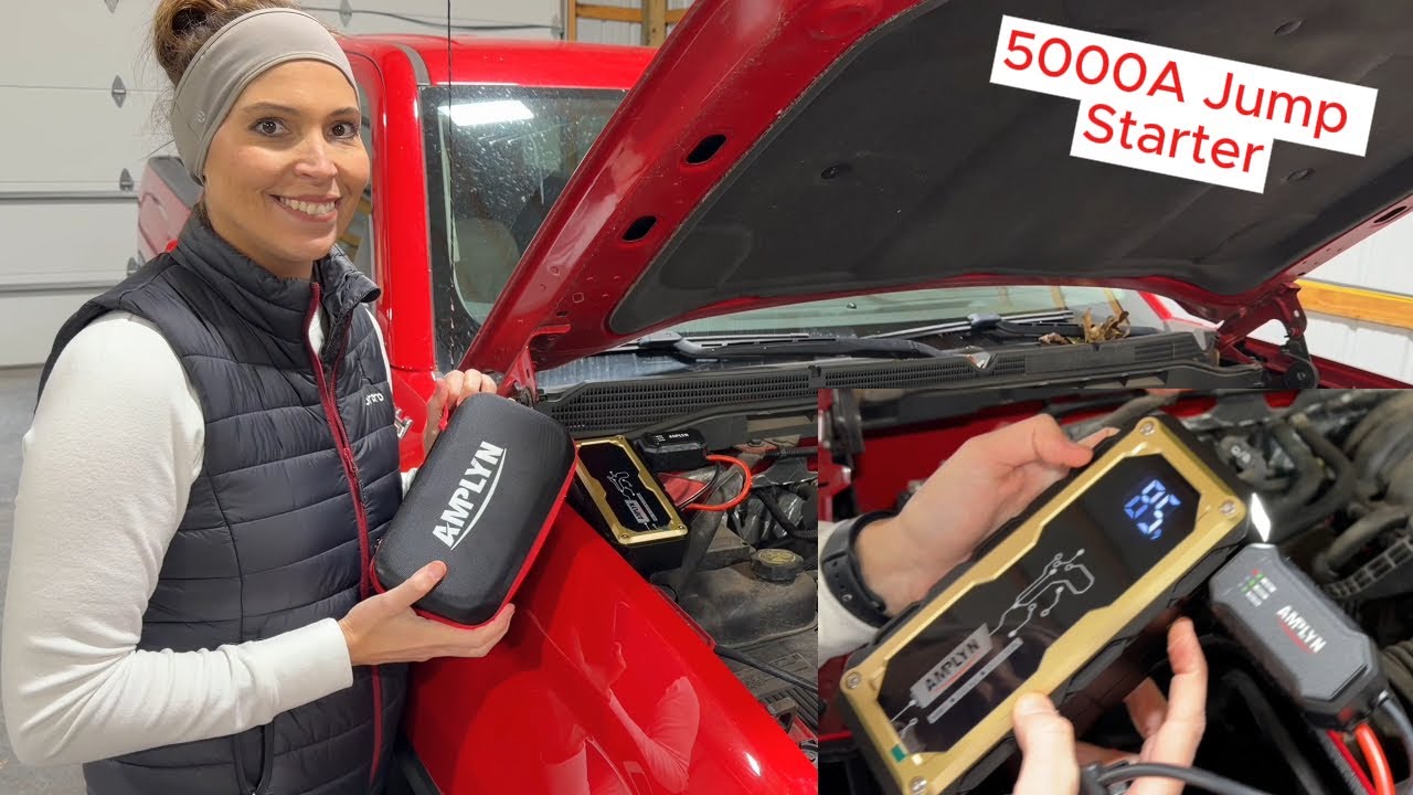 Автомобильный пусковой аккумулятор amplyn 5000A 24000 мАч