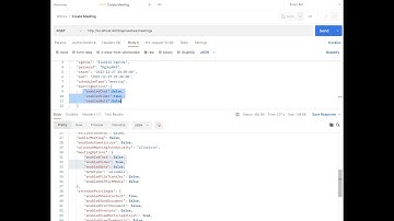 Meeting Options Webex -(REST API)