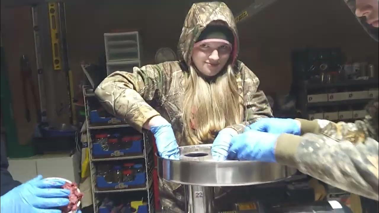 HOW to grind venison fast for burger meat. YouTube