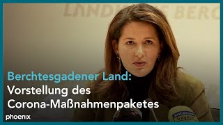 Pressekonferenz zum Maßnahmenpaket für den Landkreis Berchtesgadener Land am 19.10.20