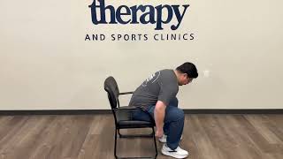 Anterior Weight Shift without arm support in seated - male model