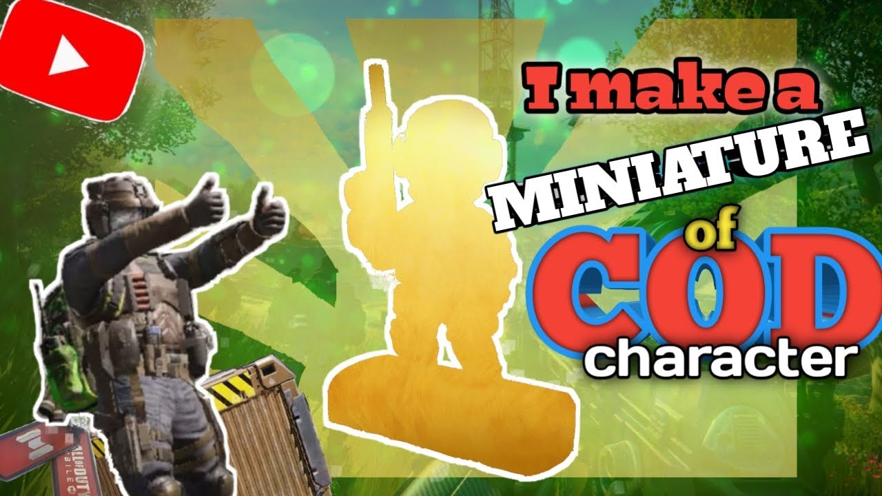 HOW TO MAKE GHOST MINIATURE COD MOBILE - YouTube