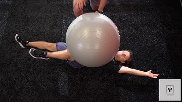 Dead Bug with Swiss Ball Press