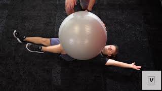 Dead Bug with Swiss Ball Press