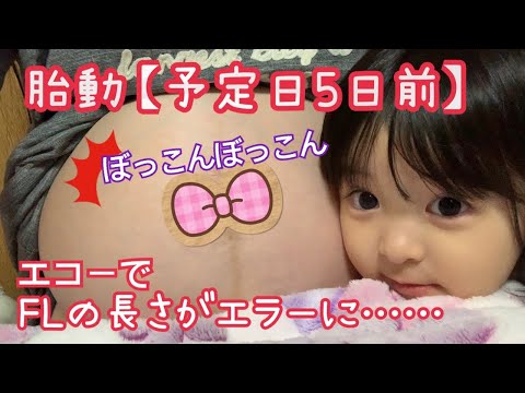 【予定日5日前】激しい胎動 足かな？膝かな？陣痛待ち