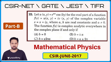 2017 June CSIR-NET | Part-B | Complex Analytic | Q.NO 22 | POTENTIAL G