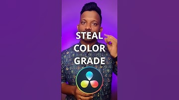 How to steal "COLOUR" grade from any Image in Davinci Resolve #davinciresolve #editing #tutorial