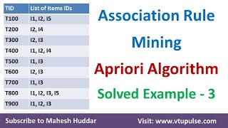 3. Apriori Algorithm | Association Rule Mining | Frequent Item Sets Solved Example by Mahesh Huddar screenshot 3