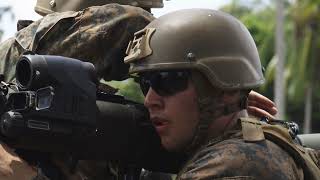 KAMANDAG 9 B Roll MRF D 25 3 and PMC conduct a counter landing live fire rehearsal