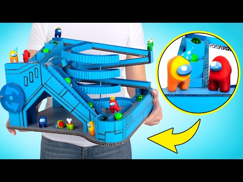 Video TỰ LÀM Mô Hình Bi Lăn BIAMONG US Từ Bìa Cứng - youtube