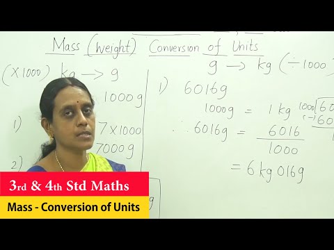45 3&4 Maths Mass Conversion of units Word problem