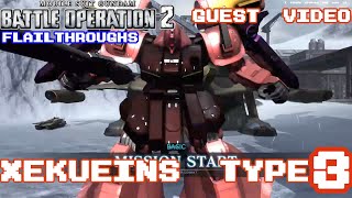 Gundam Battle Operation 2 Guest Video: RMS-141 Xekueins Xeku Eins Type 3 Equipment