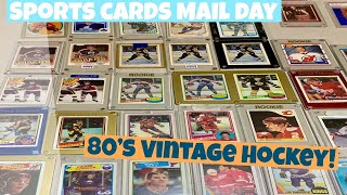 Sports Cards Mail Day #2 (Huge lot of 80's Vintage Hockey Rookies!)