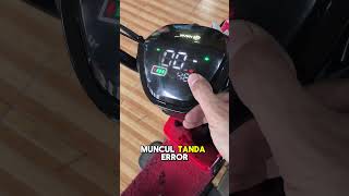 The electric bicycle cannot be accelerated because the following indicator appears