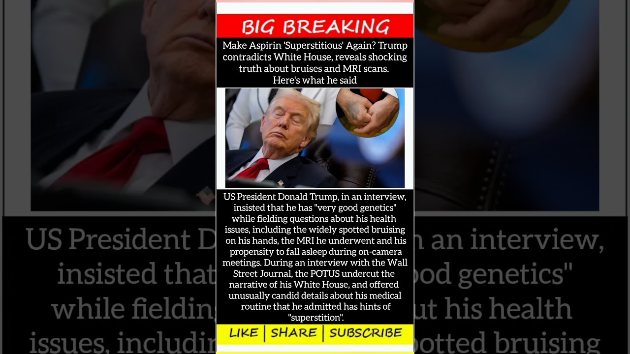 Trump Says He Has “Very Good Genetics,” Addresses Health Questions in Candid Interview