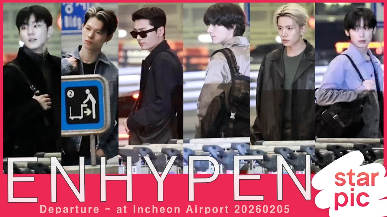 엔하이픈  '멋진 포토콜' [STARPIC] ENHYPEN Departure - at Incheon Airport 20260205