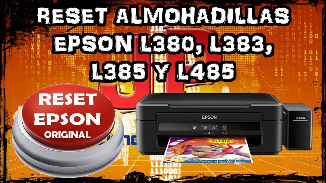 ALMOHADILLAS AL MAXIMO DE SU VIDA UTIL EPSON L380, L383, L385 Y L485 RESET  - JP Soluciones - YouTube