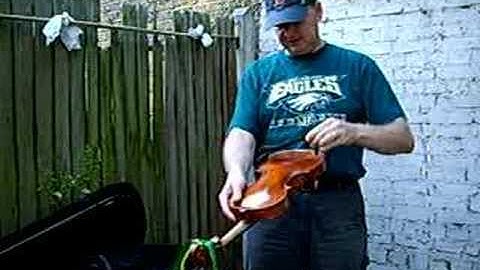 Violin Basics 4 holding the fiddle chinrest & shoulder rest