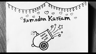 رسم مدفع رمضان سهل للأطفال shorts# /رسم زينة رمضان/رسم رمضان كريم/رسومات رمضان/رسم خاص برمضان/