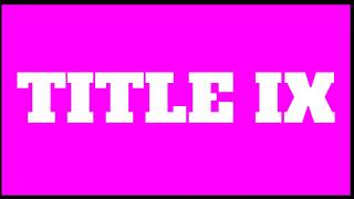 37 Words That Changed Everything; Title IX and the Frontier of Women in Sports.