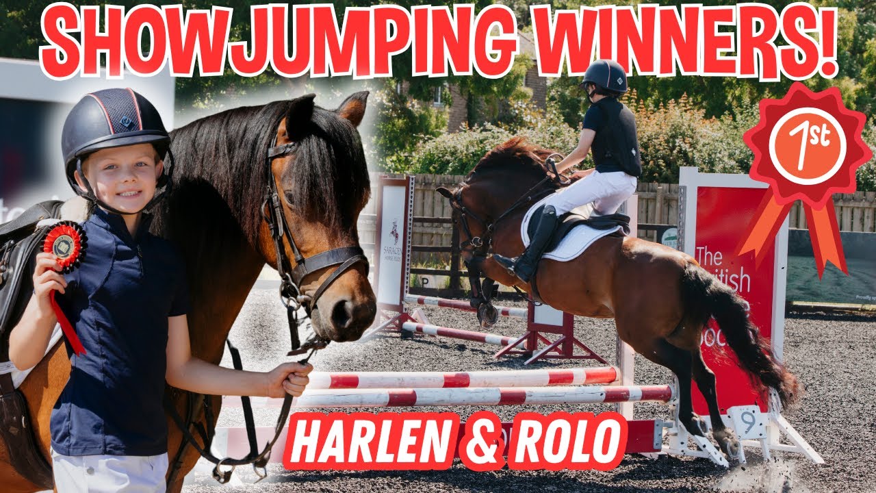 SHOWJUMPING WINNERS! HARLEN'S 1ST EVER WIN!