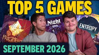 Top 5 Board Games We Played in September 2026 | New Experiences, Light to Heavy, Canadian Events!