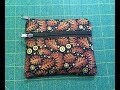 Double Zipper Pouch Tutorial