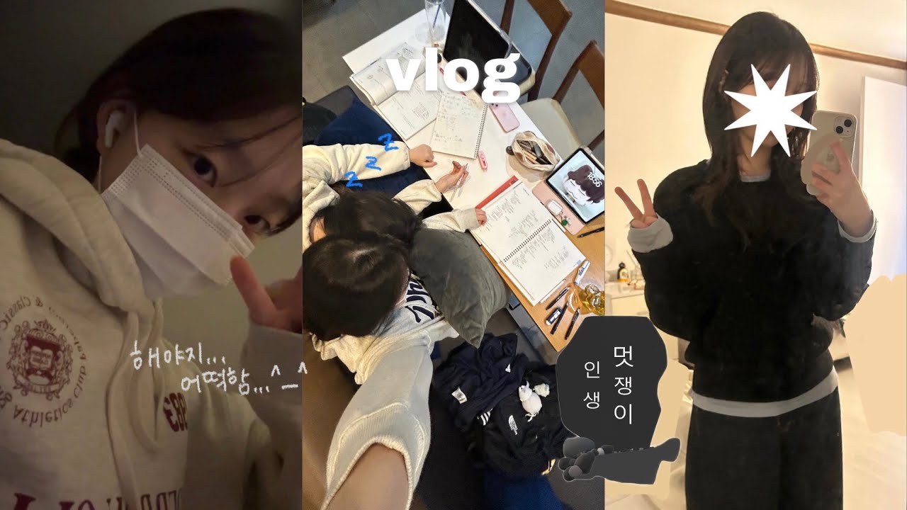 고3? 그게 뭔데 ... ...ㅠㅠ | 독서실 - 집 반복하는 겨울방학 vlog | 공부 • 극현실적인 ootd • 2025 다이어리 • 왓츠인마이필통 ✏️