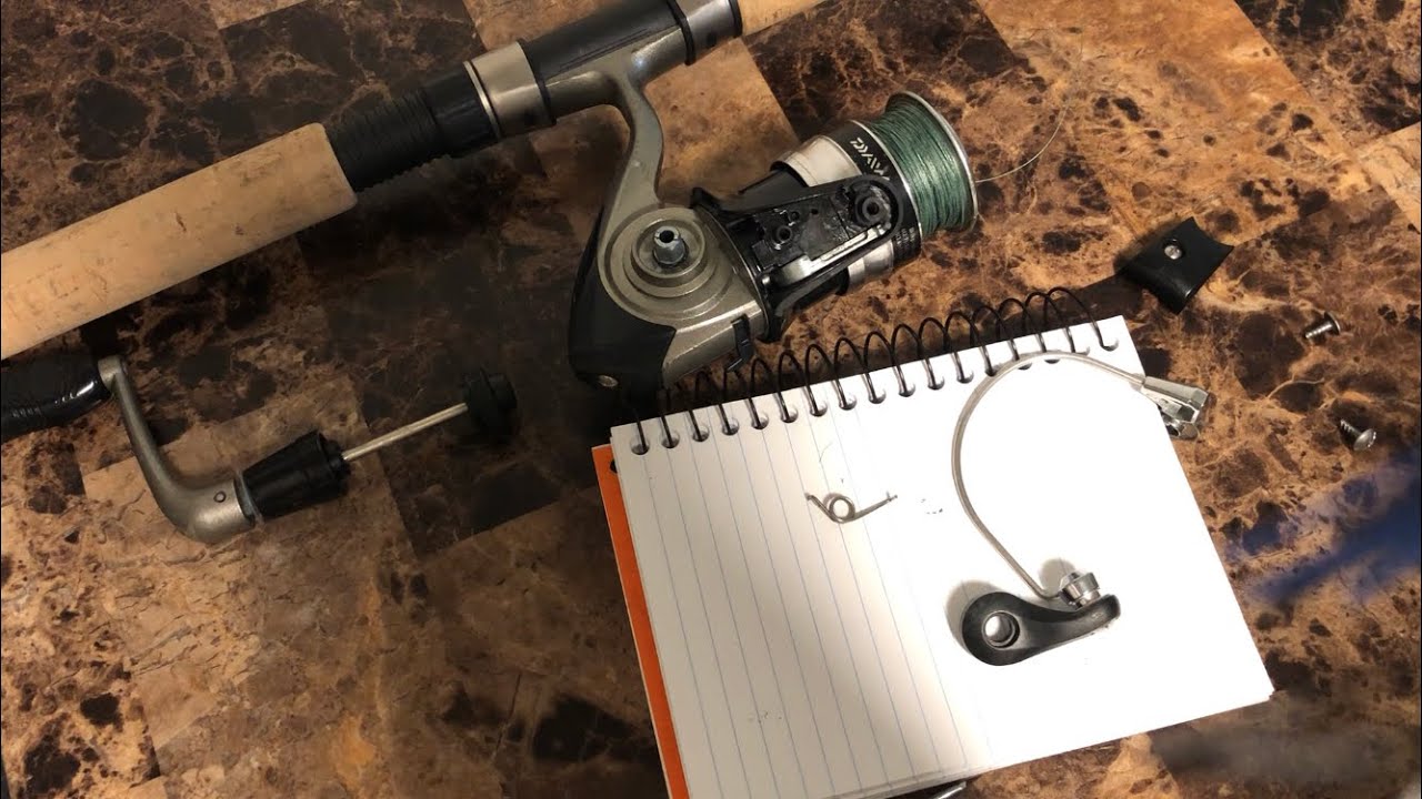 Bail Spring Repair on Daiwa Strikeforce 2000/2500b Spinning Reel (H01-9901)  