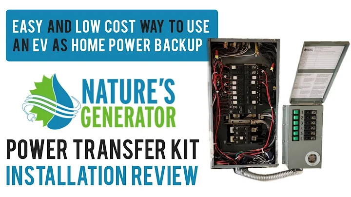 Easy Home Powering with Nature's Generator Power Transfer Kit Elite