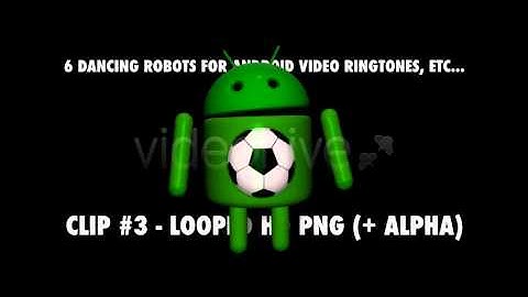 Motion Graphics - Dancing Robots for Android projects - Pack of 6 | VideoHive