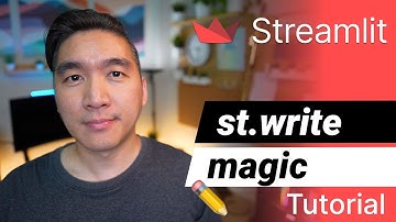 How to use st.write and magic commands