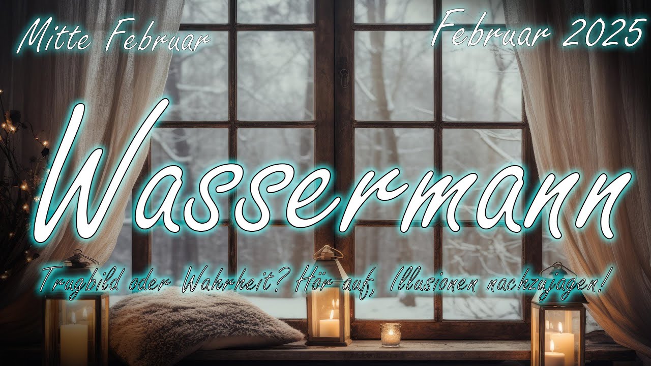 ♒Wassermann/Aquarius mitte Februar 2025 : Trugbild oder Wahrheit? Hör auf, Illusionen nachzujagen!