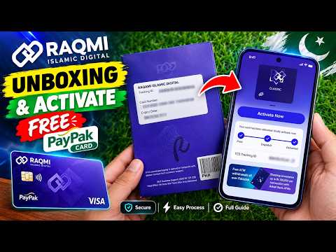 Raqmi Free PayPak Card Unboxing and activate | How to activate Raqmi Free PayPak Card