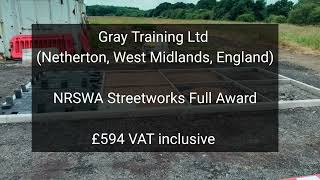 NRSWA Streetworks Full Award with Gray Training Ltd (Based in #Netherton #Westmidlands #England)