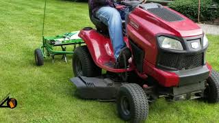 John Deere 40in Dethatcher - Core Aerator Combo Demonstration: 2nd Use