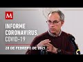 Informe diario por coronavirus en México, 28 de febrero de 2021