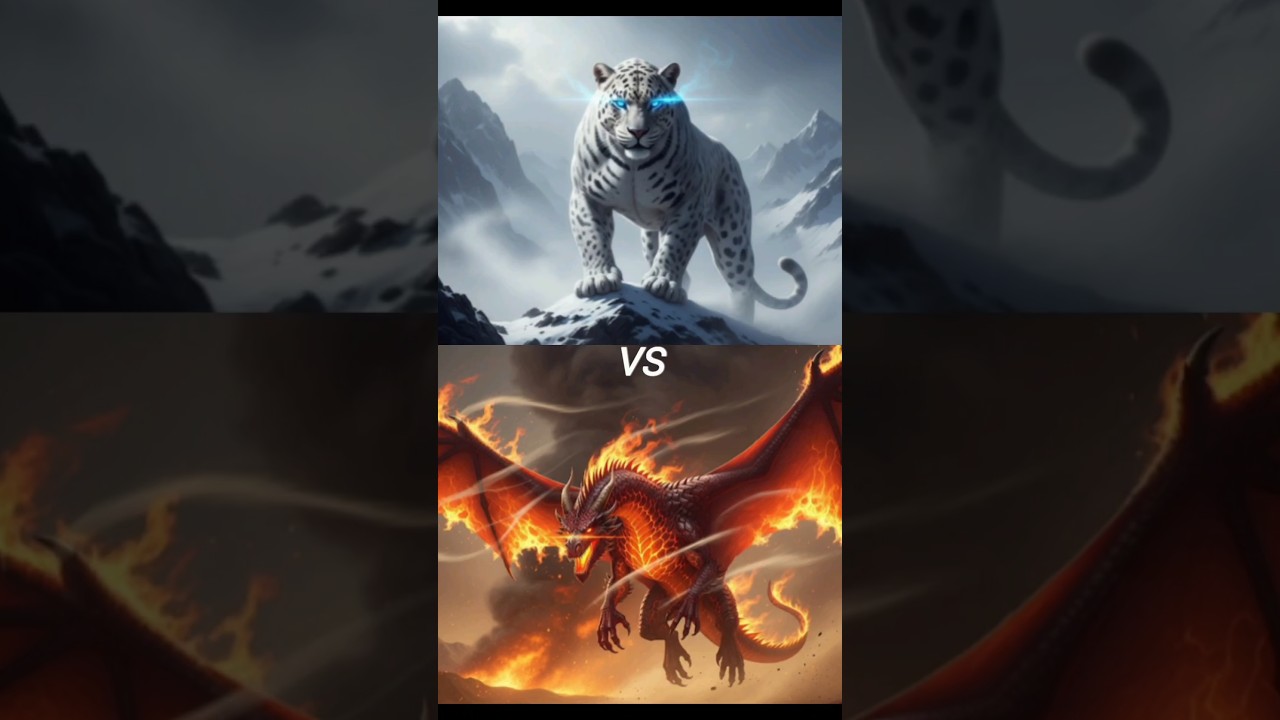 Desert Dragon vs Ice Panther 🔥❄️ | Clash of two heavy warriors 😮