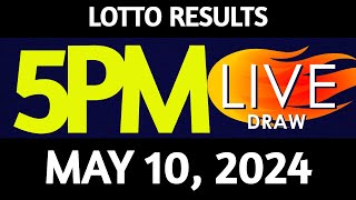 Lotto Result Today 5:00 pm draw May 10, 2024 Friday PCSO LIVE