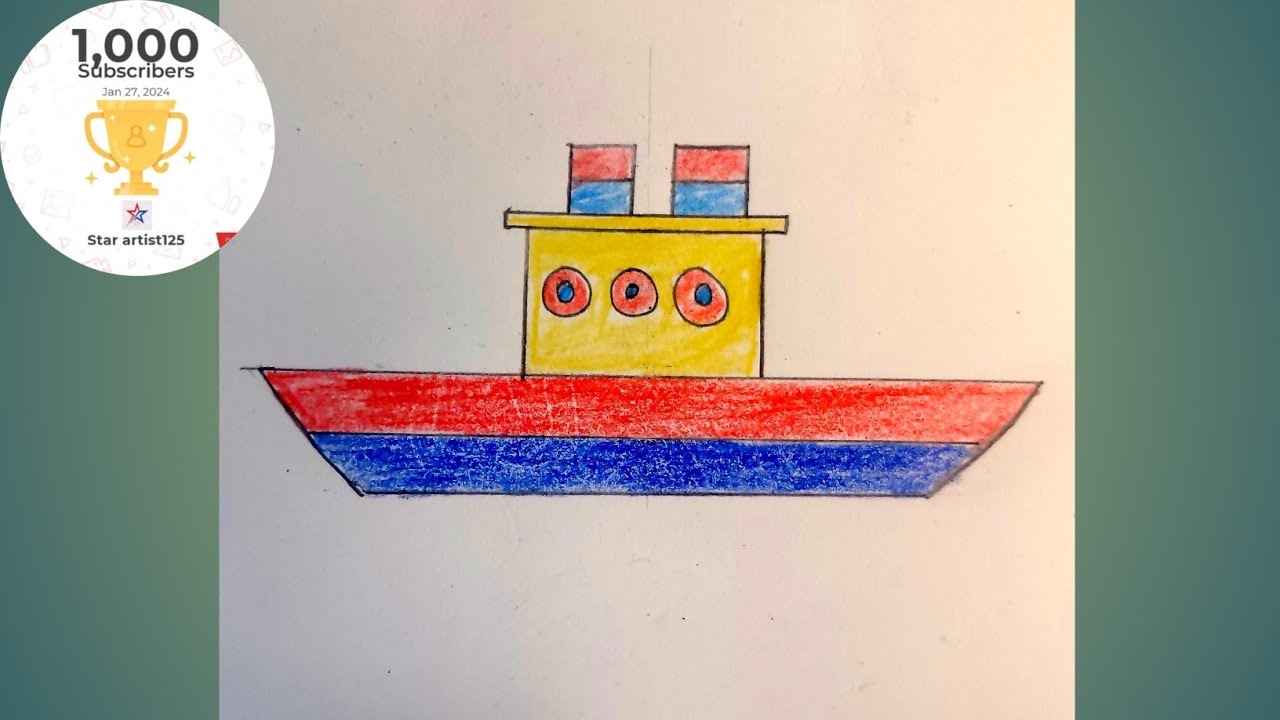 How to draw a Ship Step by step || Drawing Easy