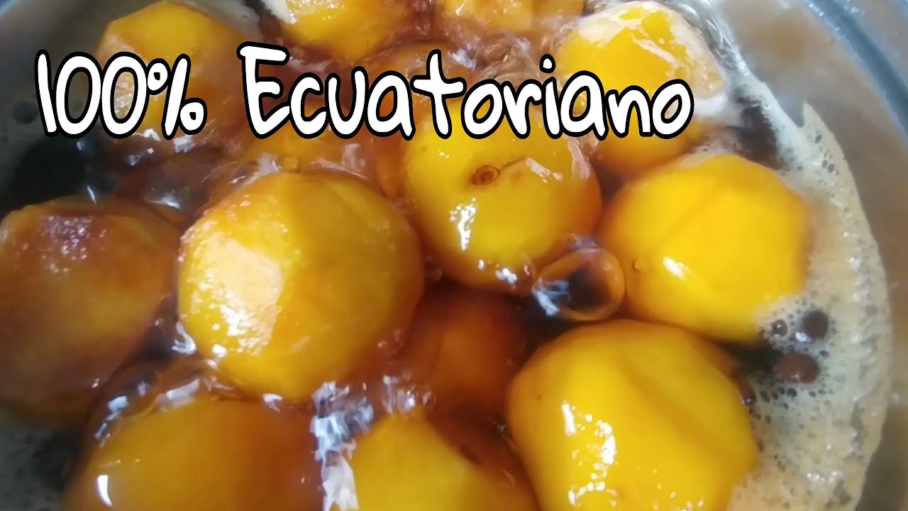 Cómo hacer Dulce de DURAZNO casero? Ecuatoriano - YouTube