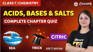 Acids, Bases and Salts | Complete Chapter Quiz | Class 7 | CHAMPS 2024 | BYJU'S screenshot 5