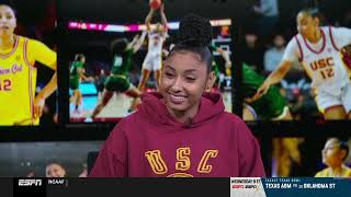 JuJu Watkins on the Trojans' success this season, the Crosstown Showdown and more