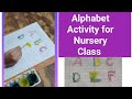 Alphabet Activity for Nursery | Learning Alphabet with paints 🎨| Alphabet Activity for Kindergarten