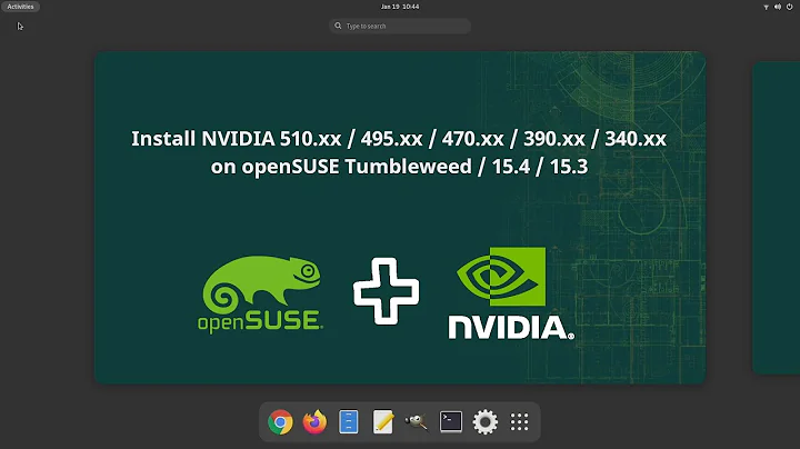 openSUSE Tumbleweed/15.4/15.3 NVIDIA Drivers Install Guide [510.73.05, 470.129.06/390.151/340.138]