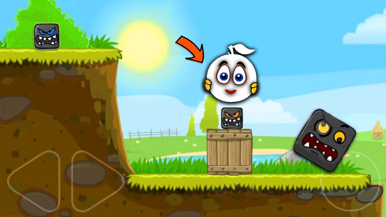 RED BALL 4 White Orange Ball Playing in Level 6 to 10 with Boss Fight