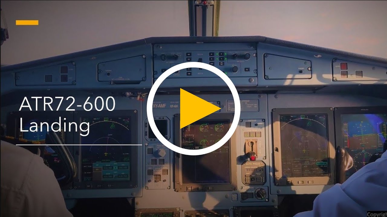 ATR72-600 Landing 4K