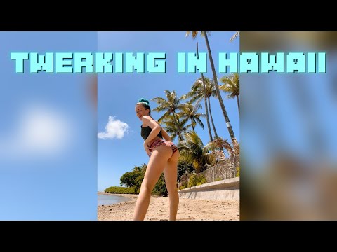 Twerking on the beach in Hawaii | Walking - Joji & Jackson Wang ft. Swae Lee & Major Lazer